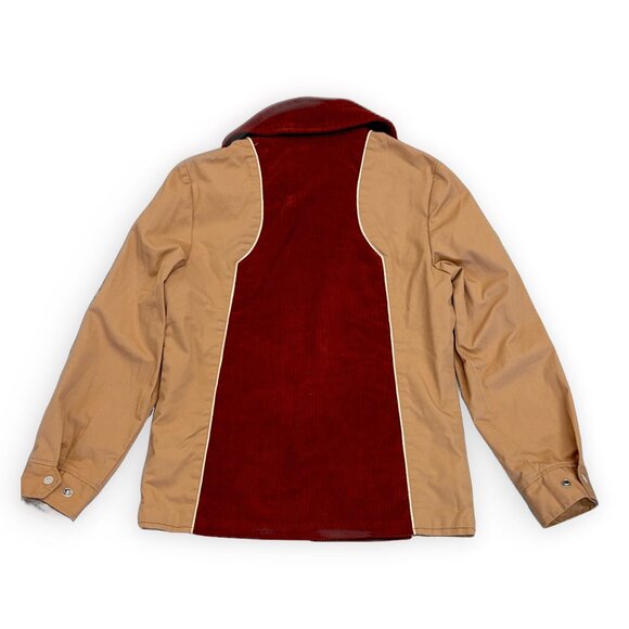 Women's Tan and Red Jacket - Picture 2 of 7